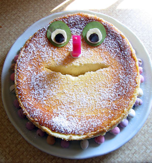 smily face cake